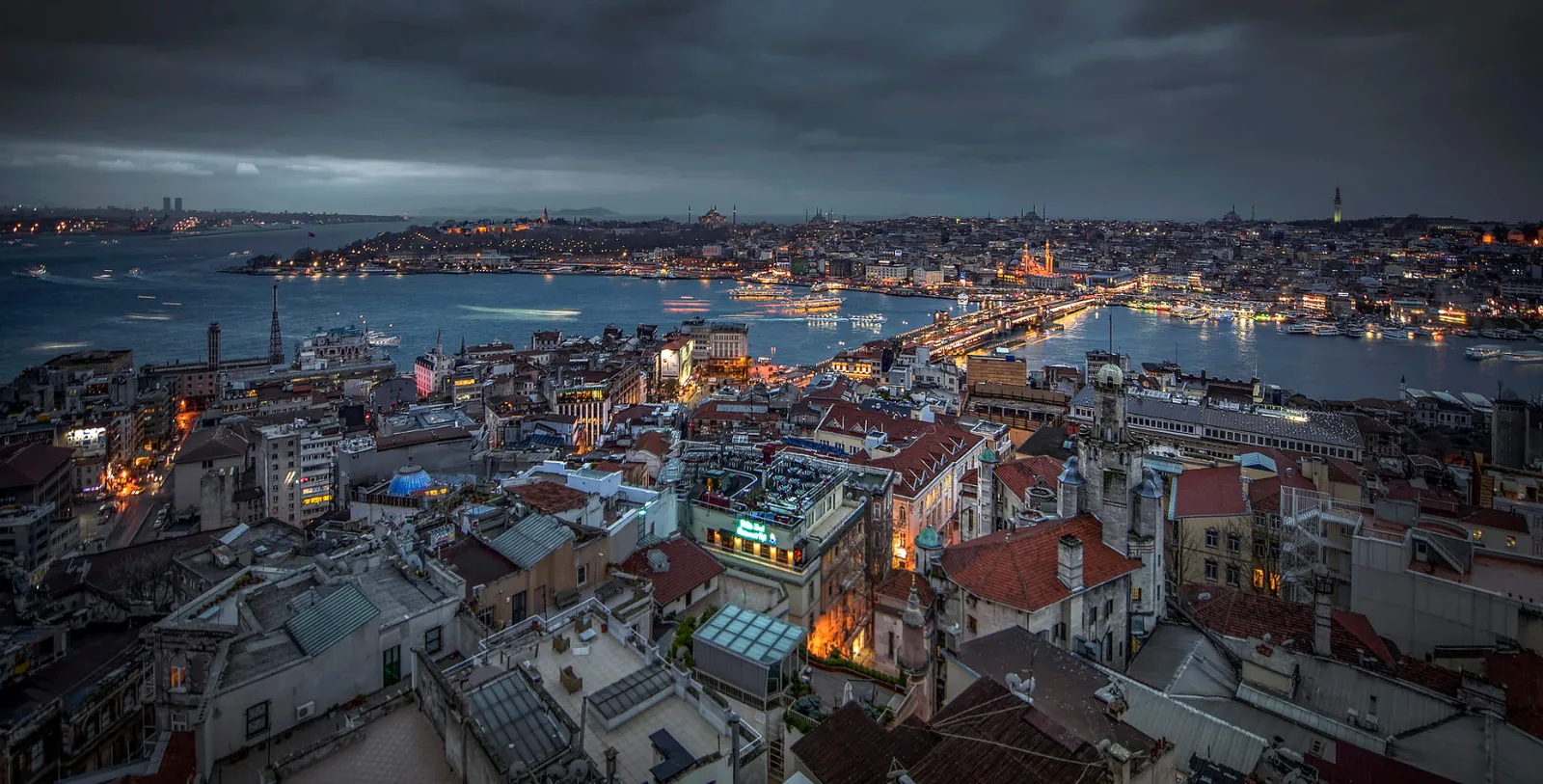 İstanbul gece panoraması
